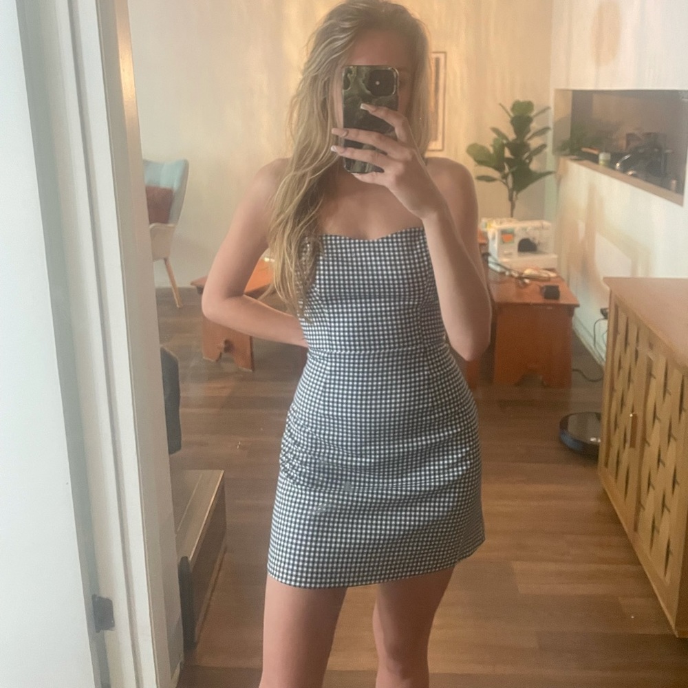 Gingham Mini Dress